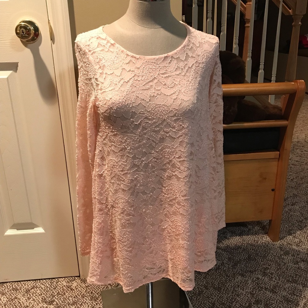 Pink lace Forever 21 mini dress